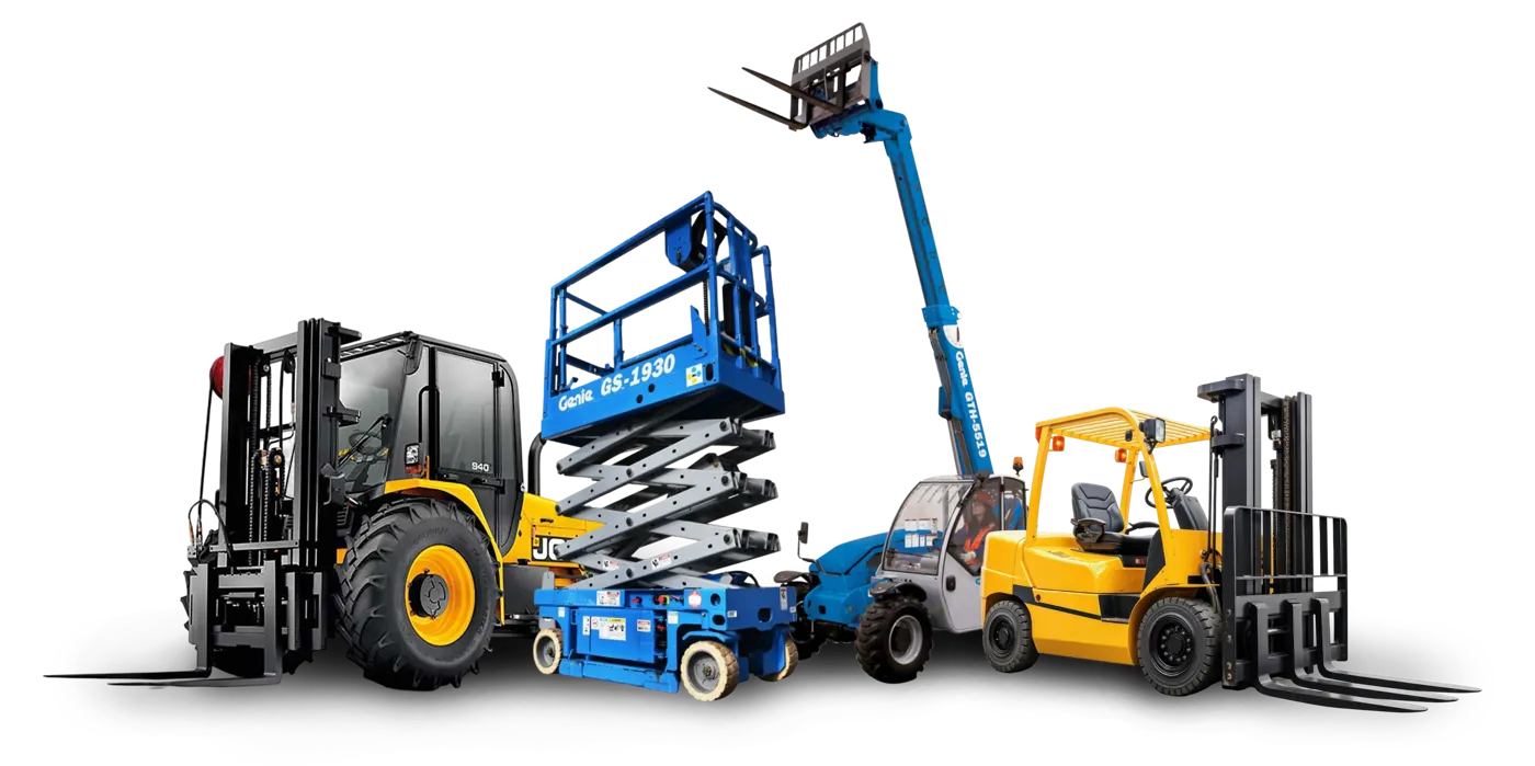 Forklifts, scissor lift, telehandler and boom lift