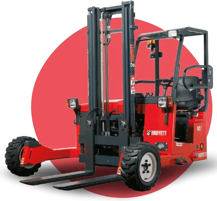 Moffett lorry mounted forklift